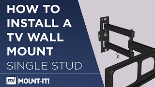 How to Install a TV Wall Mount Single Stud Articulating TV Wall Mount [upl. by Zailer]