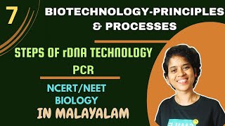 BIOTECHNOLOGY PRINCIPLES amp PROCESSESPCR NCERTNEETCLASS 12 [upl. by Olathe]