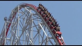 Steel Dragon 2000 New BampM Trains Roller Coaster POV Nagashima Spaland Japan 日本 [upl. by Akimahc]