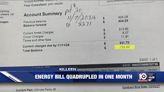 ‘I can’t afford that’ Killeen Texas womans electric bill increases by more than 400 in one month [upl. by Retse70]