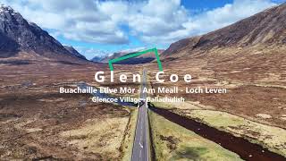 Scottish Highlands Glencoe Etive Mor Am Meall  Loch Leven in 4k [upl. by Ahilam464]