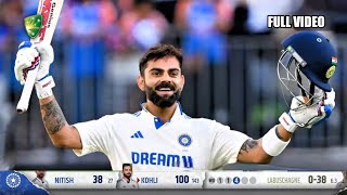 Virat Kohli Batting Today  IND vs AUS 1st Test 2024 Virat Kohli Century 100 vs Australia [upl. by Mickey26]