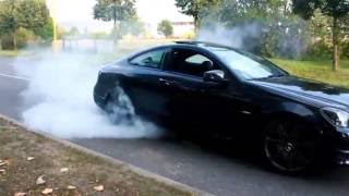 HD C350 w204 Revving XPipe Burnout Exhaust Sound V6 35 306hp [upl. by Magan745]