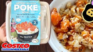 Smoked Salmon Poke Bowl  Costco Product Review [upl. by Ycul]