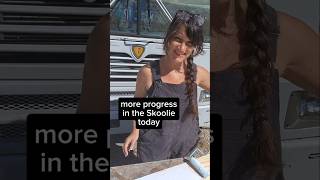 skoolie vanlife shortsfeed tinyhome boondocking busconversion painting starlink outdoor [upl. by Ecnarepmet]