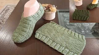 Knitting Very Easy Socks For Ladies amp Men  Woolen Socks  Booties  Slippers  Written Instruction [upl. by Ytsihc]