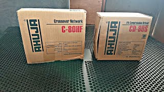 AHUJA CD80S COMPRESSION DRIVER amp AHUJA C80HF CROSSOVER NETWORK UNBOXING amp REVIEW [upl. by Ocirled146]