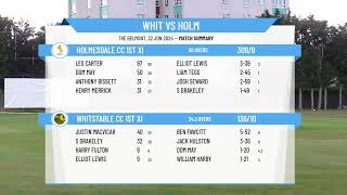 Whitstable CC 1st XI v Holmesdale CC 1st XI [upl. by Akkina]