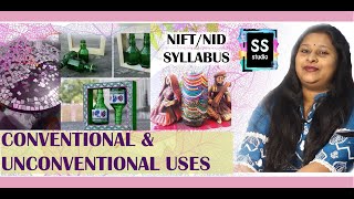 CONVENTIONAL UNCONVENTIONAL  NIFT NID ENTRANCE EXAM 2021 PREPARATION [upl. by Reibaj562]