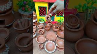 world smallest clay pots unboxing miniature shorts youtubeshorts [upl. by Peltier300]