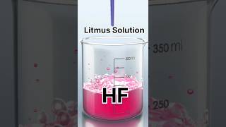 HF with litmus solution chemistry shorts shortsfeed viral practical experiment viralvideo [upl. by Nonnel]