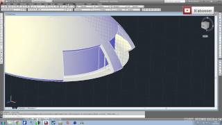 Apprendre Autocad en 1 heure I Tutoriel modélisation maison forme courbe [upl. by Paget]