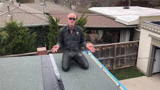 Denver Roofer install peel and stick or self adhered modified roof Patio flat roof [upl. by Asilak402]