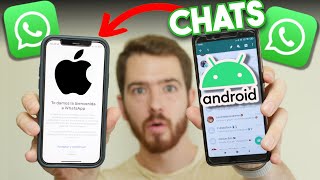 Cómo Pasar CHATS WhatsApp de Android a iPhone [upl. by Ynoyrb]