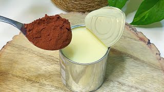 Mélangez le lait concentré et le cacao vous serez étonné du résultat  Recette de truffe de cacao [upl. by Ahsieuqal]