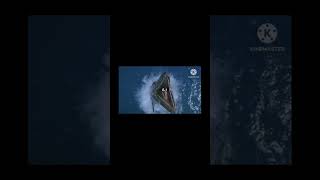 Otodus Obliquus vs Tylosaurus otodus tylosaurus shortvideo shorts prehistoricseacreatures [upl. by Amelina]