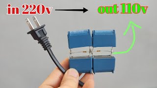 i make Convert 220v to 110v  no transformer [upl. by Airamana]