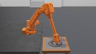 Webots ABB IRB 4600 Simulation [upl. by Cerellia]