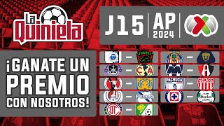 La Quiniela de la Liga MX  Jornada 15 del APERTURA 2024 [upl. by Acyssej]