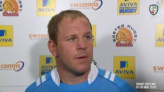 Exeter Chiefs v London Irish Reaction David Paice [upl. by Norrabal]