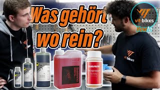 Welche Flüssigkeit in welche Bremse Mineralöl Magura Blood oder Dot 51  vitbikesTV [upl. by Nhepets452]