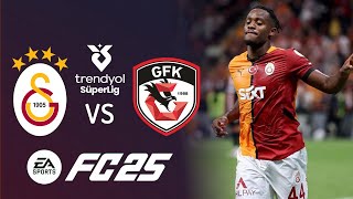 GALATASARAY VS GAZİANTEP FK TRENDYOL SÜPER LİG 3 HAFTA  EA FC 25 [upl. by Schwinn]