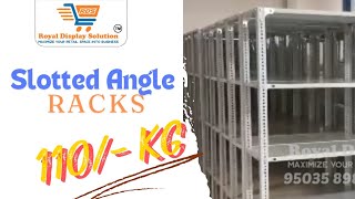 Slotted Rack Angle  Slotted Iron Rack  Metal Slotted Angle Rack Manufacturer 9503589836 [upl. by Entwistle221]