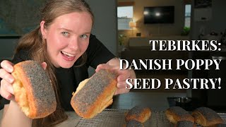 How to Make quotTebirkesquot Danish Poppy Seed Pastry [upl. by Zrike]