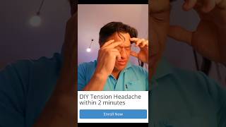 DIY tension headaches within 2 minutes travelhealer spreading healing [upl. by Einnaf]