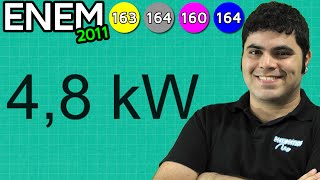 ENEM 2011 Matemática 29  Regra de Três Simples e Economia de Energia Elétrica [upl. by Nosyrb]