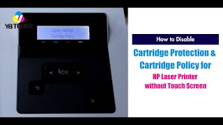 Disable HP Cartridge Protection amp Cartridge Policy on HP M182nw M183fw M254nw M255nw M454dn [upl. by Annoirb]