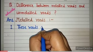 Difference between metalled road and unmetalled roadarintelligentkids [upl. by Concordia]