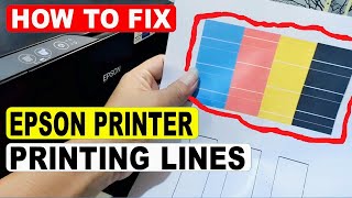 HOW TO FIX Epson printer printing lines  STRIPED PRINTOUTS ON EPSON PRINTERS L3210 L3250 Etc [upl. by Salhcin]