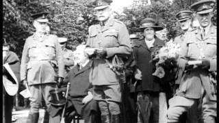 Earl Haig unveils Cameronians regimental memorial at Kelvingrove Museum Glasgow [upl. by Aitnahc]