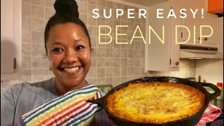 QUICK and EASY BEAN DIP RECIPE  Bean Dip Made with Refried Beans [upl. by Luciana]