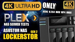 Asustor Lockerstor Gen 2 4K Plex NAS Tests [upl. by Elleira]