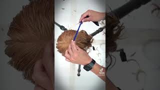 How To Cut The Wolf Layered Haircut [upl. by Burne]