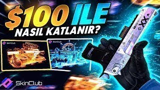 SKİNCLUB 100 İLE KATLANIRMI  KASA AÇILIMI  UPGRADE 200 BIÇAK ALDIM  SKİNCLUB PROMO CODE 2024 [upl. by Francyne]