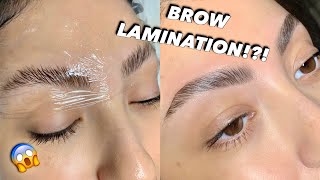 I GOT BROW LAMINATION  LIVE FOOTAGE BEFORE amp AFTER THOUGHTS [upl. by Diann]