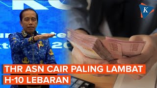 THR ASN Cair Paling Lambat H10 Lebaran Gaji Ke13 Cair Juni 2024 [upl. by Alaekim]