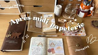 📖 Aprèsmidi papeterie 1  papotage journaling achats lectures et réflexion carnets 💭 [upl. by Elmina81]