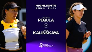 Jessica Pegula vs Anna Kalinskaya  2024 Berlin Final  WTA Match Highlights [upl. by Bostow]