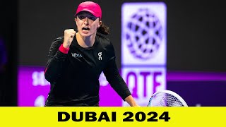 Iga Swiatek vs Qinwen Zheng MATCH Highlights  WTA Dubai 2024  2222024 [upl. by Franckot379]