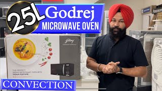 Godrej Microwave oven Demo  Convection 25 Litter GME 725 CF2 PZ Uses and Function [upl. by Schear692]