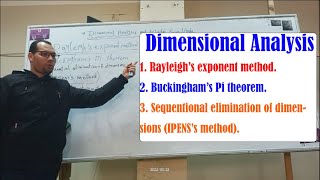 Fluid Mechanics 2  Lecture 5  Dimensional Analysis [upl. by Awram]