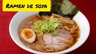 Como hacer ramen de soya shoyu ramen receta original [upl. by Raffo]