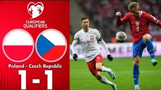 Polska – Czechy 11 Skrót Meczu  Eliminacji Euro 2024 Highlights [upl. by Gladys]