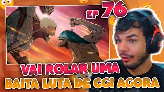 A MIKASA SOFRE DEMAIS PORQUE REACT EP 76 SHINGEKI NO KYOJIN  ATACK ON TITAN [upl. by Atwekk]