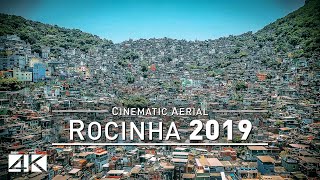 【4K】🇧🇷 Drone Footage 🔥 ROCINHA 🔥 Brazils largest Favela 🔥 Rio de Janeiro [upl. by Kosiur]