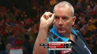 Phil Taylor v Gary Anderson ᴴᴰ 2016 Sydney Darts Masters  Quarterfinal [upl. by Suirradal]